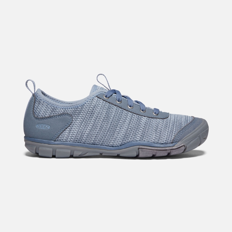 Keen Hush Knit Shoes - Women's Grey Blue Footwear